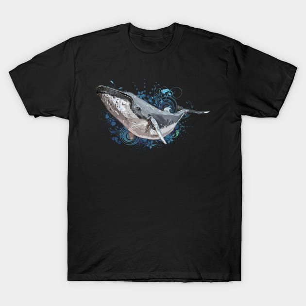 Humpback Whale T-Shirt by obscurite